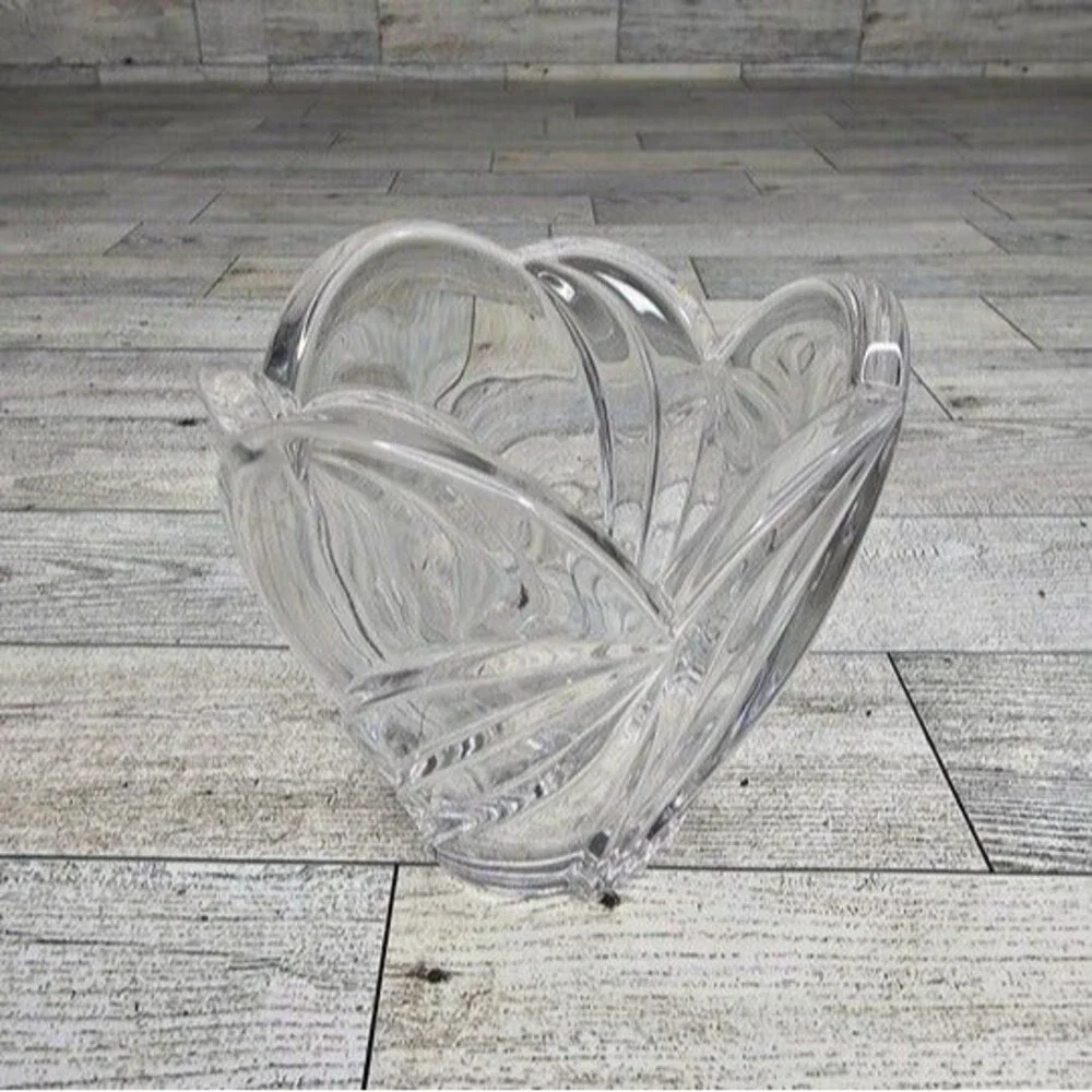 Lenox Crystal Arctic Bloom Tulip Shaped Votive Holder Fine Crystal Candleholder